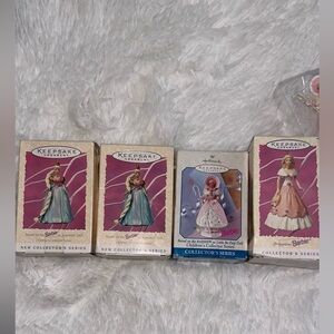 Keepsake Ornaments Barbies New in Box set of 4